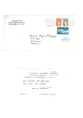 Madame O.Basbois’ten Ziyad Ebüzziya’ya kartpostal