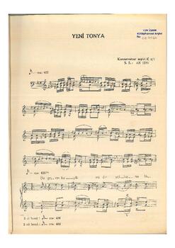 Halk Türküsü "Yeni Tonya"