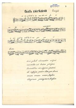 Fazlı Türküsü (Çankırı Yöresi)