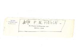 Ziyad Ebüzziya’ya mektup