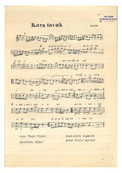 Halk Türküsü (Ankara Yöresi)