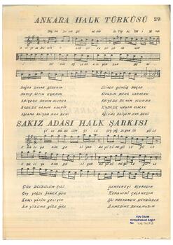 Halk Şarkısı (Sakız Adası Yöresi)