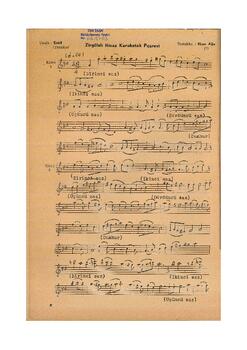 Zirgüleli Hicaz Saz Eseri