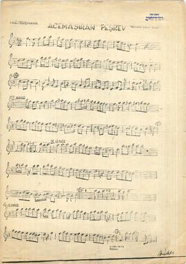 Acem-Aşiran Saz Eseri