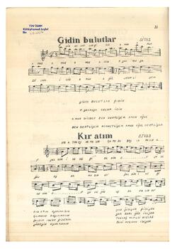 Halk Türküsü (Sivas Yöresi)