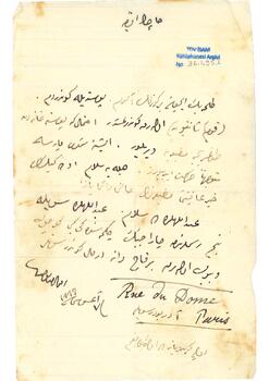 Ebüzziya Mehmed Tevfik’in oğlu Talha’ya gönderdiği gözlük