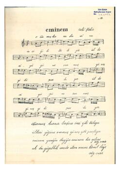 Halk Türküsü "Eminem" (Eskişehir Yöresi)