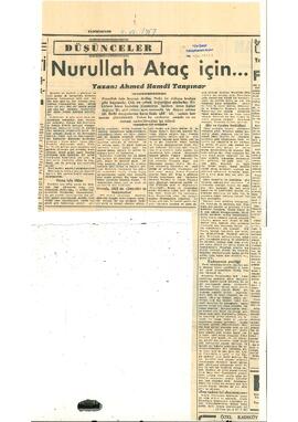 Ahmed Hamdi Tanpınar makaleleri