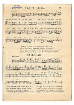 Halk Türküsü (Erzurum Yöresi)