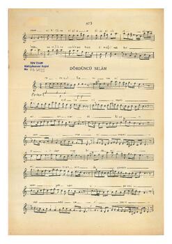 Dil-Keşide Mevlevi Ayini (İkinci Selam)